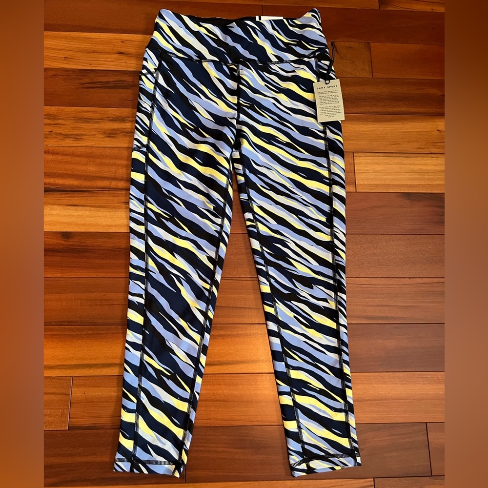 DKNY Sport leggings, multicolored blue, Medium